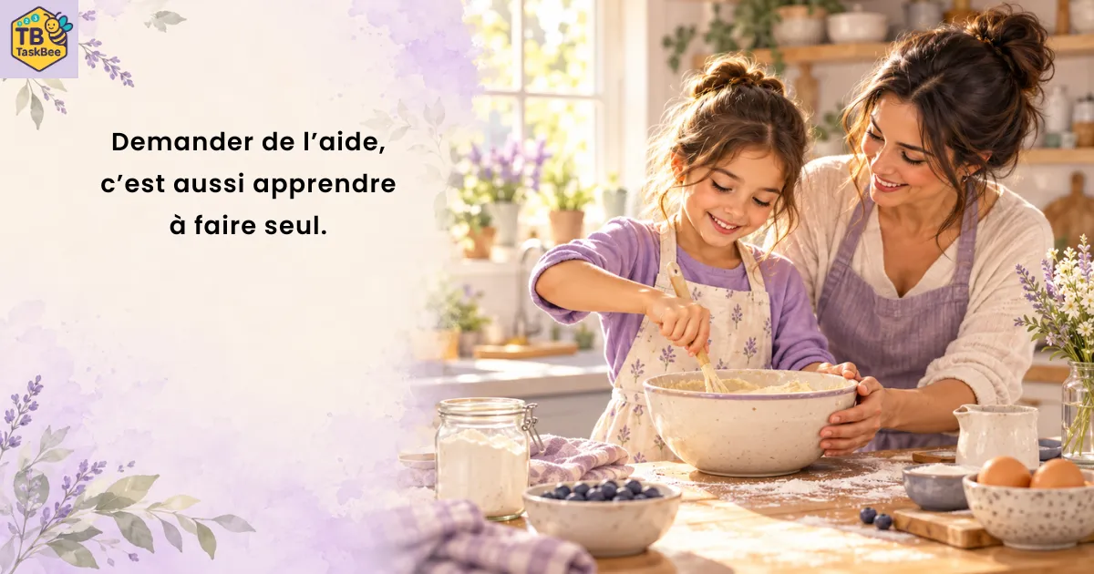 Demander de l’aide, c’est aussi apprendre à faire seul